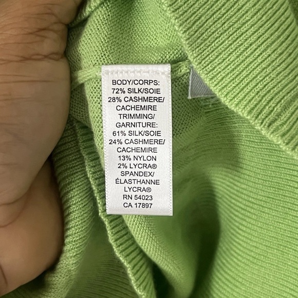 Banana Republic Bright Green Scoop Neck Sweater - Picture 5 of 10